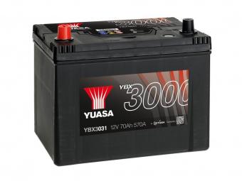 Аккумулятор YUASA 70 Ач 570А П/П YBX3031