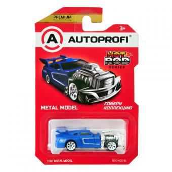 Модель авто AUTOPROFI HOT ROD ROD-002 1:64 синяя ROD-002 BL