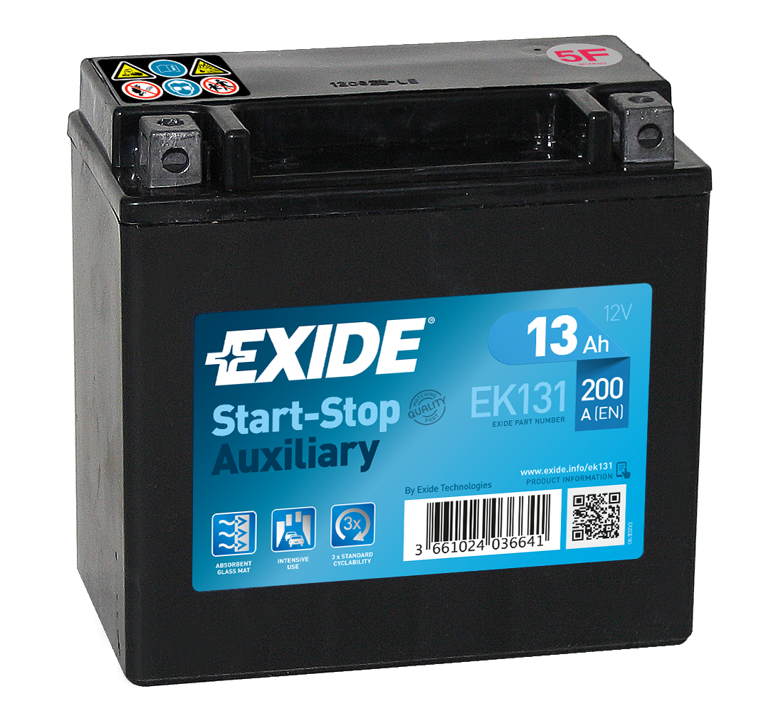 Аккумулятор EXIDE START-STOP AGM 13 Ач 200А П/П EK131