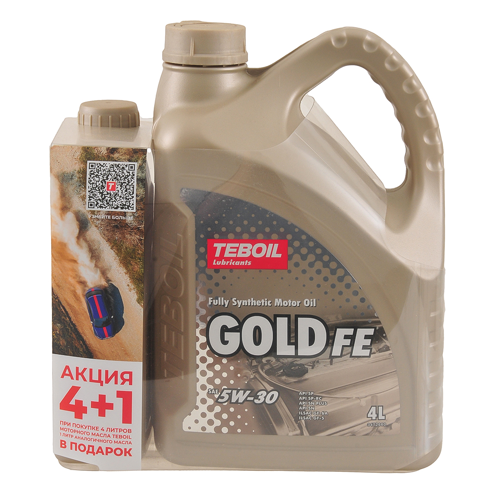 Моторное масло TEBOIL GOLD FE 5W30 GF-6A синтетика 4+1л 3470594/пр