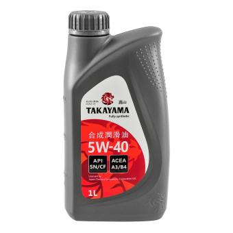 Масло моторное TAKAYAMA 5W40 SN/СF синтетика 1 л 605528