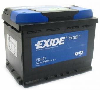 Аккумулятор EXIDE EXCELL 62 Ач 540А П/П EB621