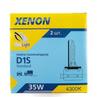 Лампа ксеноновая CLEARLIGHT 4300K 12V D1S 35W 2 шт LDL D1S 143-0LL