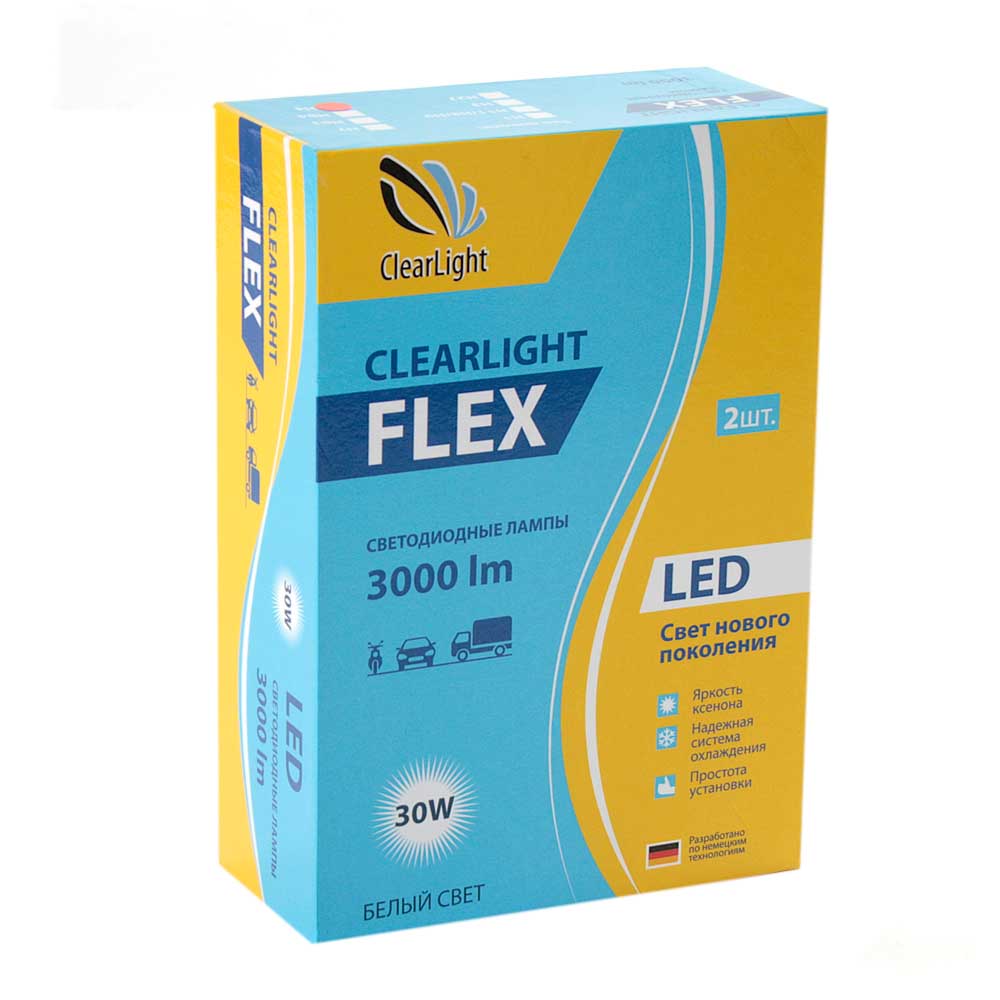 Лампа светодиодная CLEARLIGHT FLEX 12V H4 2 шт CLFLXLEDH4