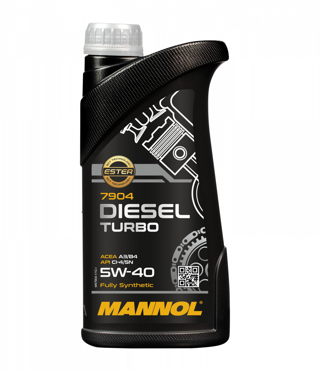  моторное MANNOL TURBO DIESEL 5W40 синтетика 1 л MN7904-1  .