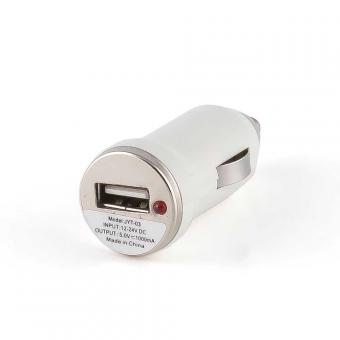 Автомобильное зарядное устройство PROLEGEND 12V 1 USB белый 1А PL9301