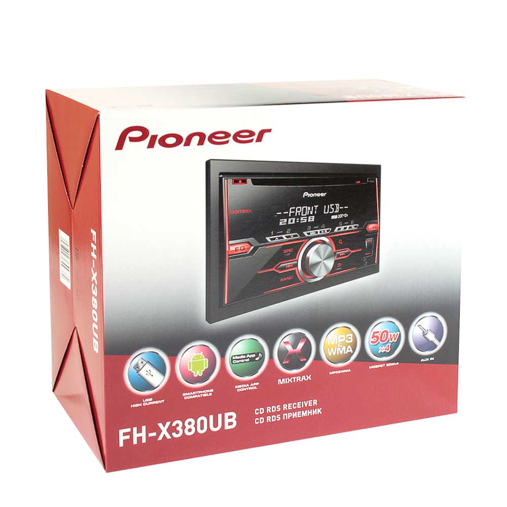 Автомагнитола PIONEER FH-X380UB 2DIN