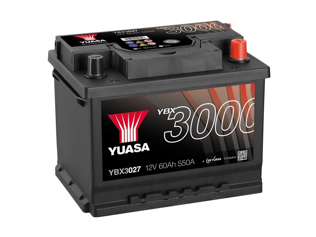 Аккумулятор YUASA 60 Ач 550А О/П YBX3027