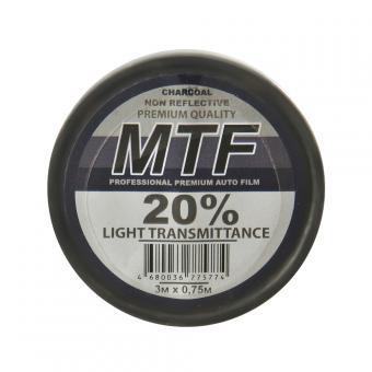 Пленка тонировочная MTF PREMIUM черная 20% 0.75х3м 54412