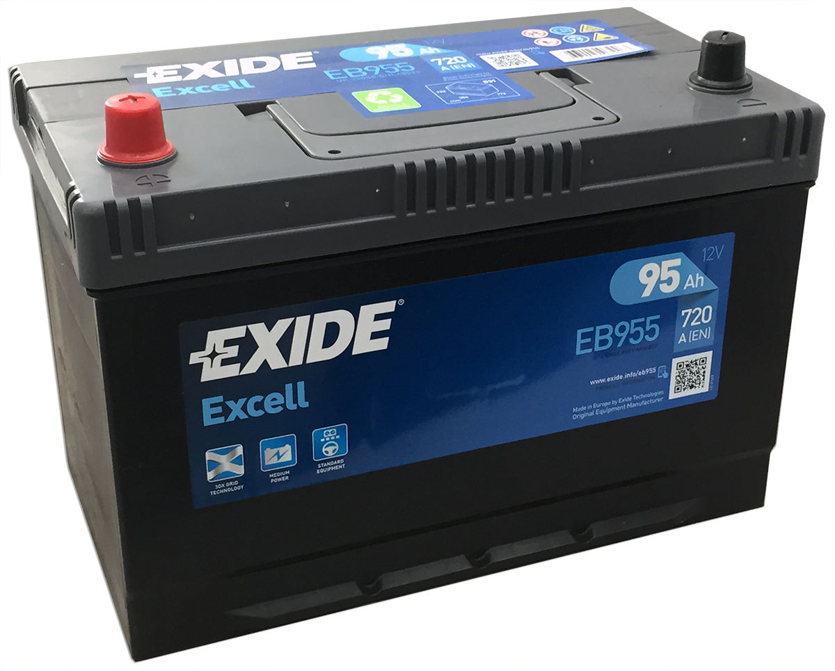 Аккумулятор EXIDE EXCELL 95 Ач 720А П/П EB955
