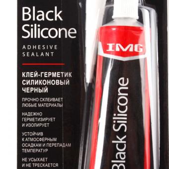 Герметик-клей IMG силиконовый черный 85 гр MG-411