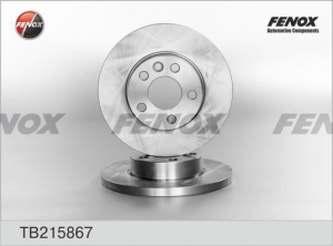 Диск тормозной FENOX TB215867 передний
