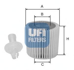 Фильтр масляный UFI 2511600