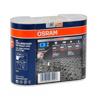 Лампы галогенные OSRAM FOG BREAKER 12V H3 55W 2 шт 62151FBR -HCB