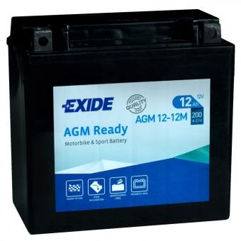 Аккумулятор EXIDE AGM 12 Ач 200А П/П AGM12-12M