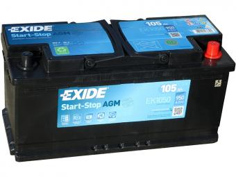 Аккумулятор EXIDE START-STOP AGM 105 Ач 950А О/П EK1050