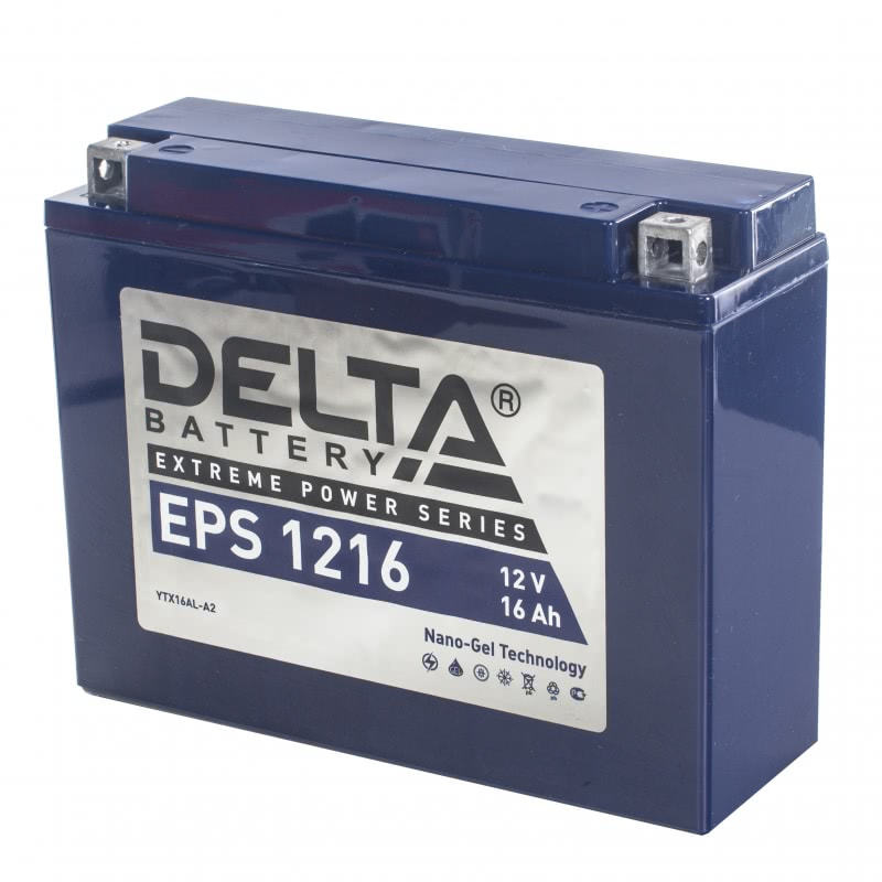 Аккумулятор DELTABATTERY EPS YTX16AL-A2 16 Ач 230А О/П EPS1216