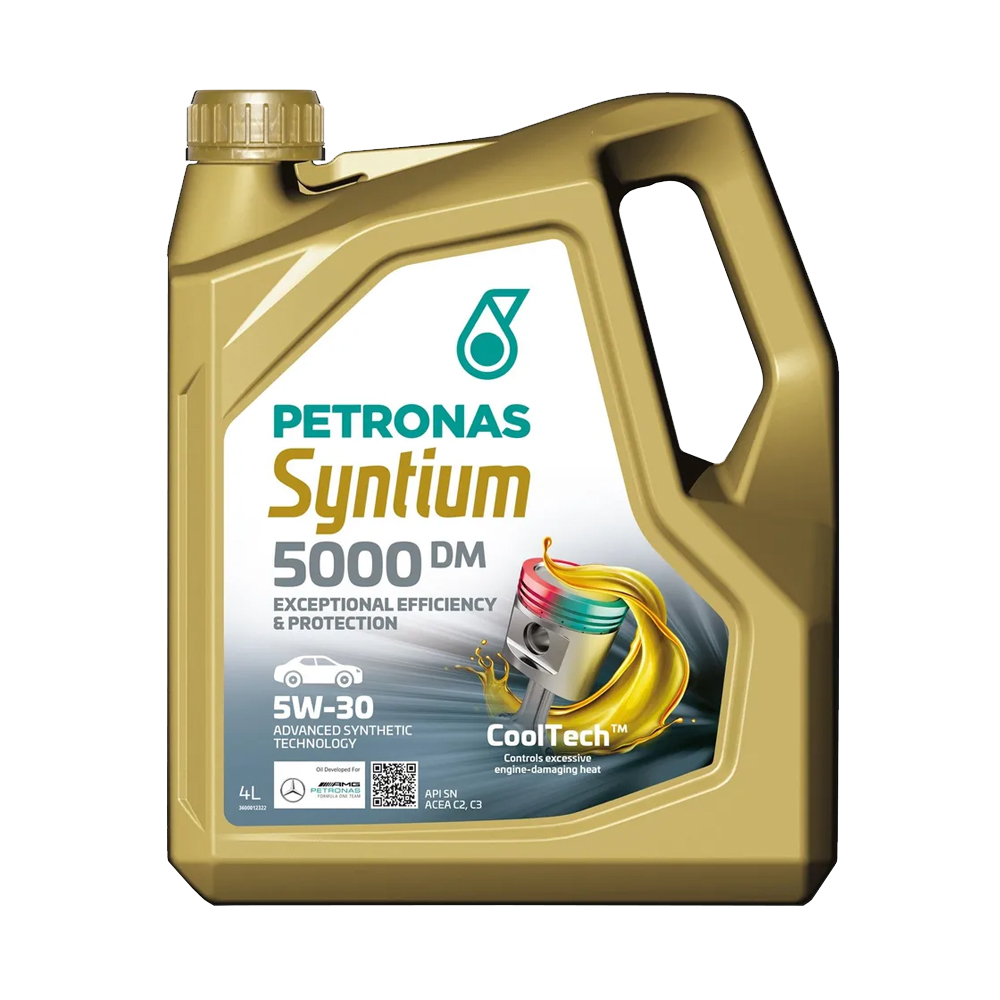 Масло моторное PETRONAS SYNTIUM 5000 DM 5W30 синтетика 4 л 70644K1YEU