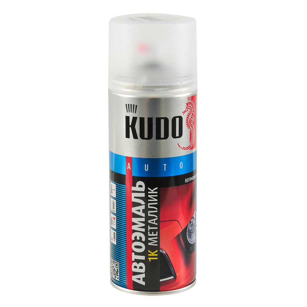 Эмаль KUDO pure white металлик 0Q 520 мл Ku-42750
