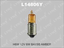 Лампа галогенная LYNX 12V H6W 6W L14806Y