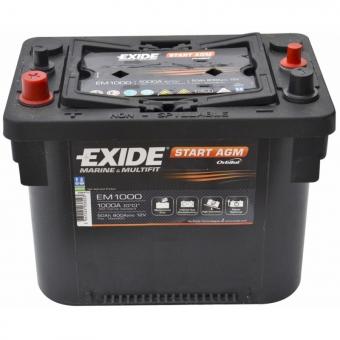 Аккумулятор EXIDE START AGM 50 Ач 800А П/П EM1000