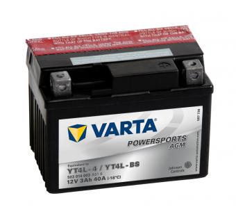 Аккумулятор VARTA FUNSTART AGM YT4L-BS 3 Ач 30А О/П 503014003
