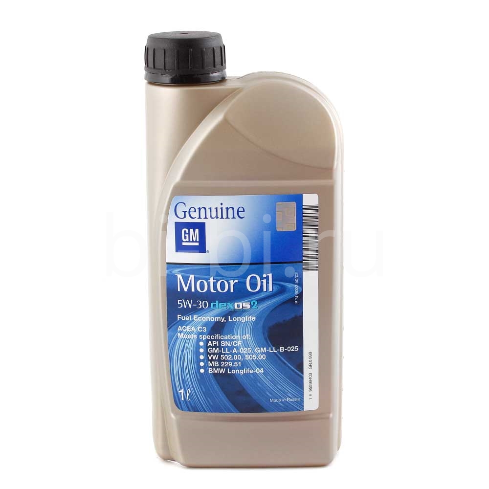 Масло моторное GENERAL MOTORS DEXOS 2 (Россия) 5W30 синтетика 1 л ...