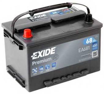 Аккумулятор EXIDE PREMIUM 68 Ач 650А П/П EA681