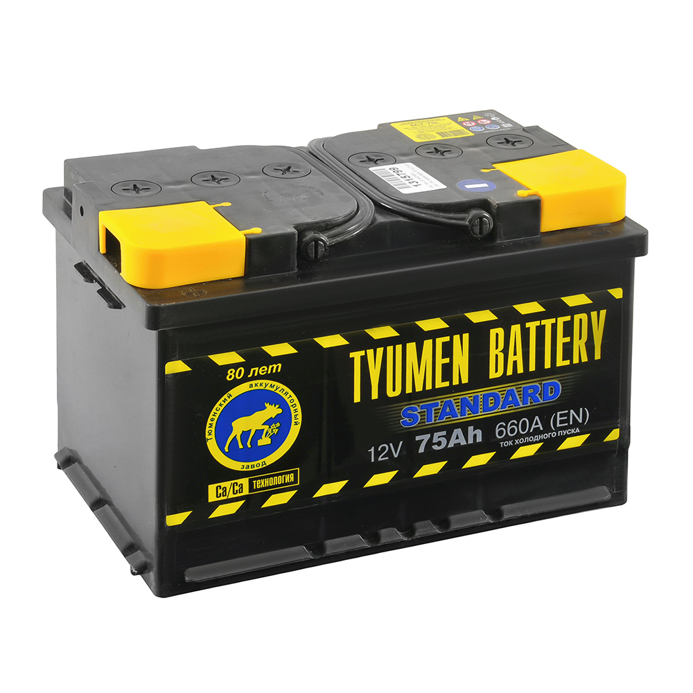 Аккумулятор TYUMEN BATTERY STANDARD 75 Ач 660А П/П TNS75.1
