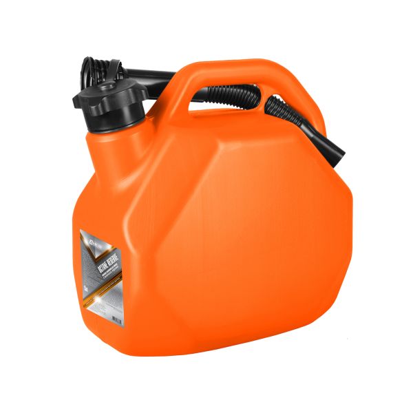 Канистра пластиковая 3TON OCTANE RESERVE 5л для топлива усиленная оранжевая с лейкой 55381