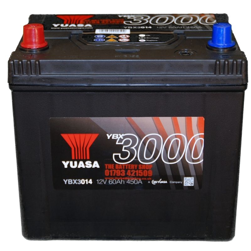 Аккумулятор YUASA 60 Ач 450А П/П YBX3014