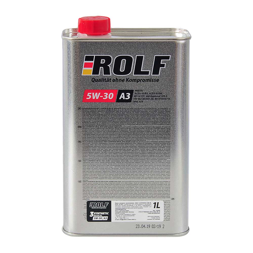 Масло моторное ROLF ACEA 5W30 синтетика 1 л 322550