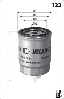 Фильтр топливный MECA FILTER ELG5214