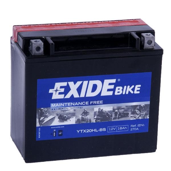 Аккумулятор EXIDE 18 Ач 270А О/П YTX20HL-BS