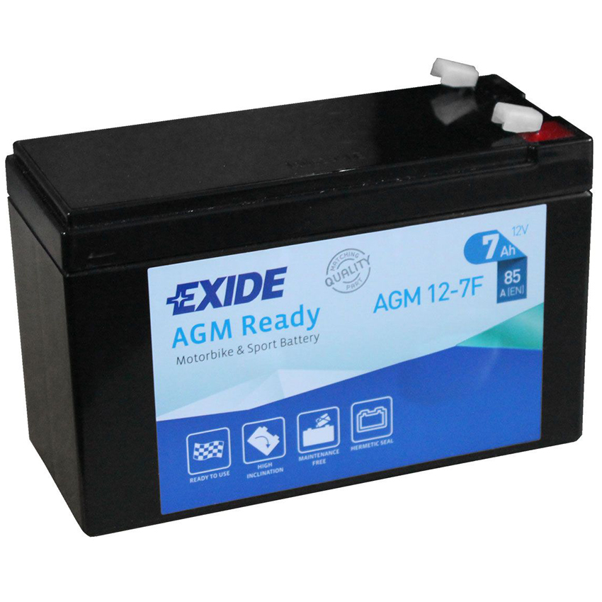 Аккумулятор EXIDE AGM 7 Ач 85А П/П AGM12-7F