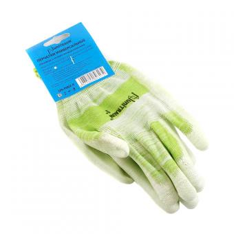 Перчатки UNITRAUM с полиуретановым покрытием зеленые размер 9 UN-P002-9