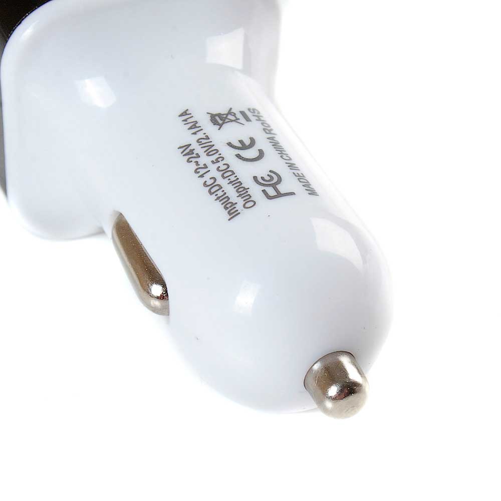 Автомобильное зарядное устройство INTEGO 12/24V 2 USB белый 1/2.1А С-21