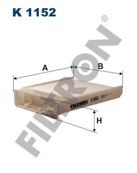 Фильтр салона FILTRON K1152 угольный купить недорого по цене 667 руб в ...