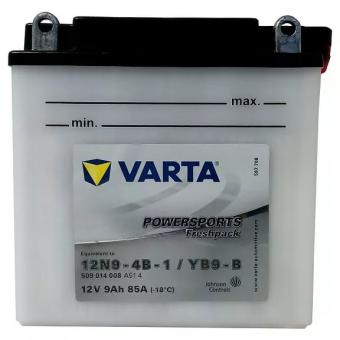 Аккумулятор VARTA FUNSTART FRESHPACK 12N9-4B-1, YB9-B 9 Ач 85А П/П 509014008