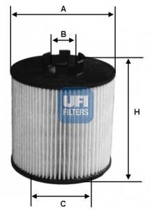 Фильтр масляный UFI 2501200