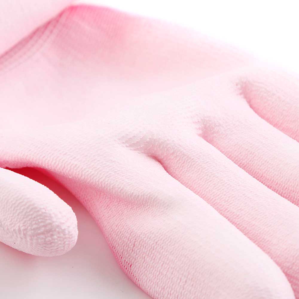 Перчатки UNITRAUM с полиуретановым покрытием розовые размер 8 UN-P004-8